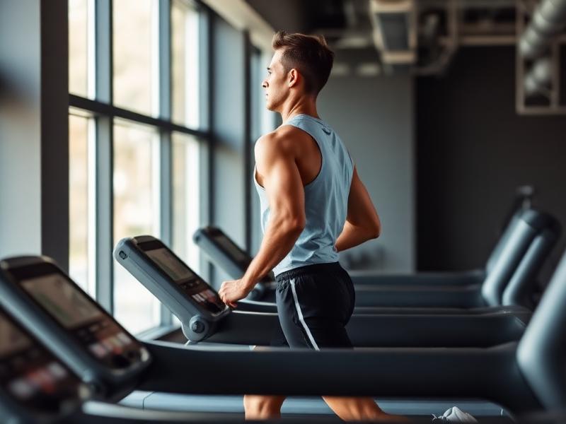 Person doing steady-state cardio on a treadmill